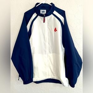 VINTAGE LEE SPORT BOSTON RED SOX MLB NYLON WINDBREAKER JACKET SIZE XXL CLEAN